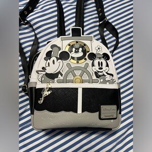 Disney Loungefly Mickey and Minnie Steamboat mini backpack